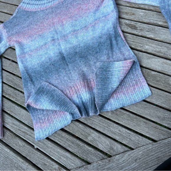 Sweater Blue Pink Cotton Candy Ombre Striped Knit size‎ small a new approach Ana - Picture 8 of 9